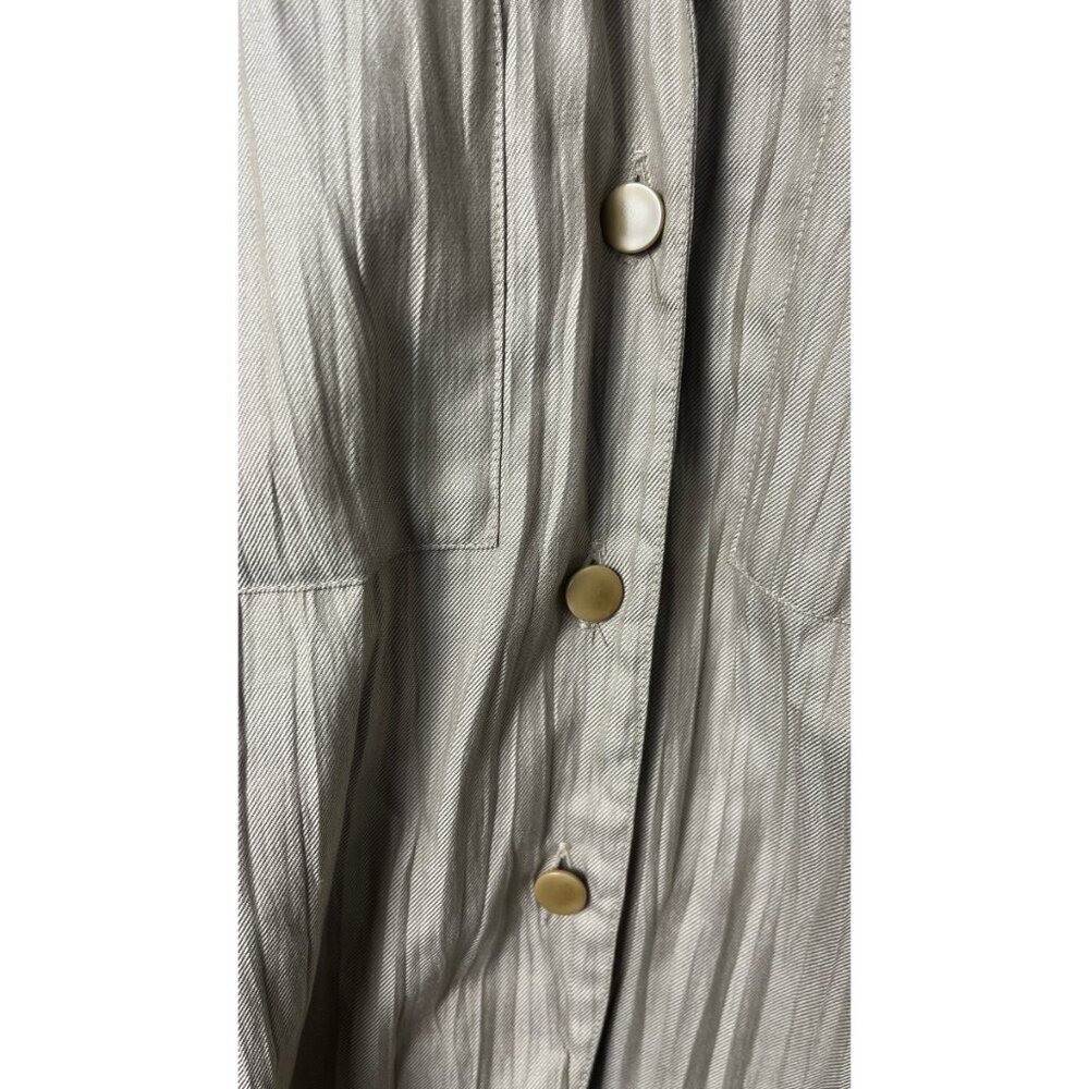 LOUIS FERAUD PLEATS ARCHIVAL SAFARI BUTTON UP SHIRT S - Picture 7 of 14